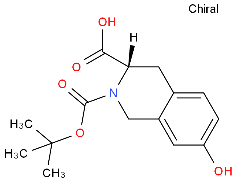 BOC-L-7-羟基-1,2,3,4-四氢异喹啉-3-羧酸 CAS号:142335-42-0科研及生产专用 高校及研究所支持货到付款