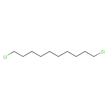 1,10-二氯癸烷化学结构式