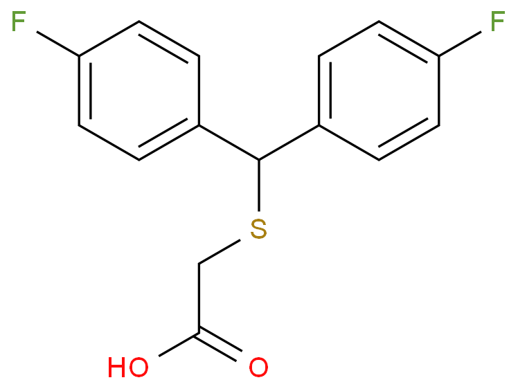 2-((双(4-氟苯基)甲基)硫基)乙酸CAS:90212-81-0