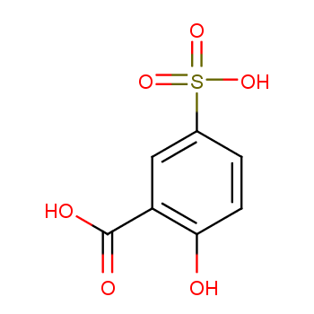 5-磺基水杨酸化学结构式