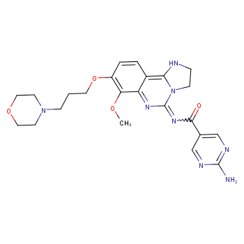 2-amino-N-[7-methoxy-8-(3-morpholinopropoxy)-2,3-dihydroimidazo[1 ,2-c]quinazolin-5-yl]pyrimidine-5-carboxamide
