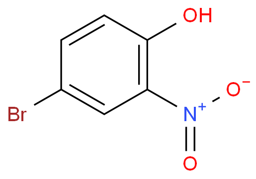 4-溴-2-硝基苯酚化学结构式