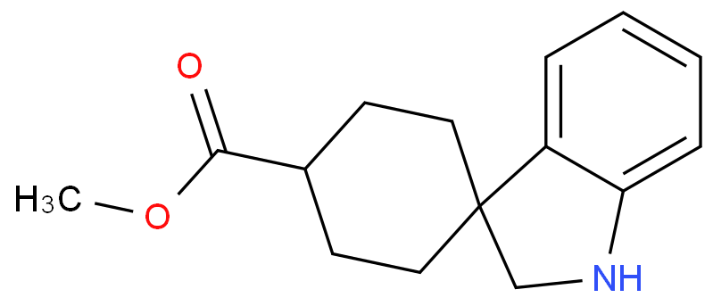 Spiro[cyclohexane-1,3'-[3H]indole]-4-carboxylic acid, 1',2'-dihydro-, Methyl ester
