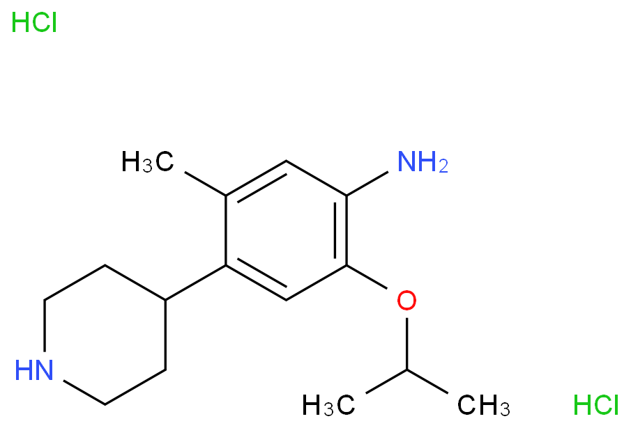 5-甲基-2-(1-甲基乙氧基)-4-(4-哌啶)-苯胺二盐酸盐