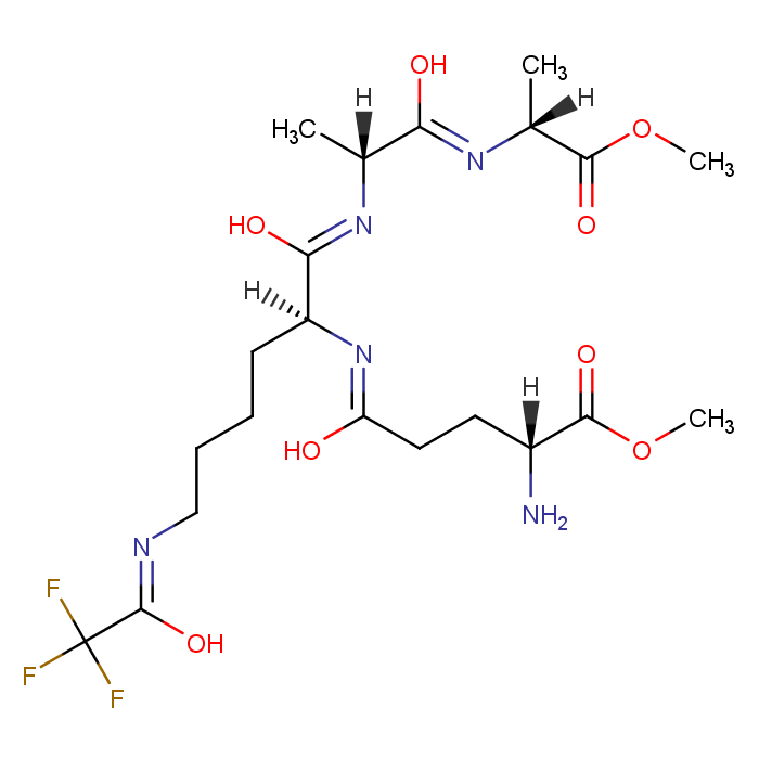 methyl (2R)-2-amino-5-[[(2S)-1-[[(2R)-1-[[(2R)-1-methoxy-1-oxopropan-2-yl]amino]-1-oxopropan-2-yl]amino]-1-oxo-6-[(2,2,2-trifluoroacetyl)amino]hexan-2-yl]amino]-5-oxopentanoate
