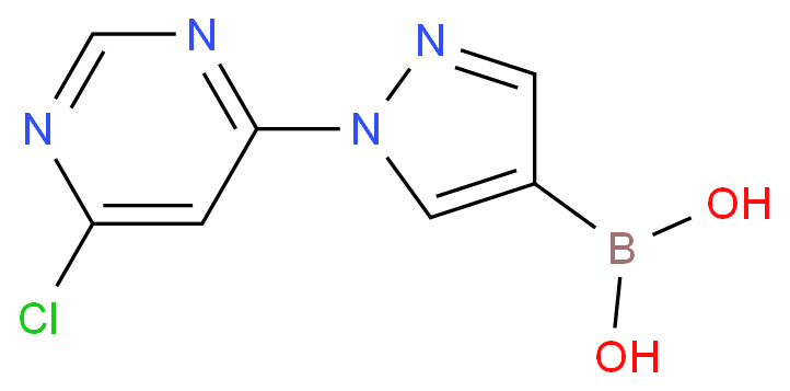 1-(6-Chloropyrimidin-4-yl)pyrazole-4-boronic acid;1-(6-Chloropyrimidin-4-yl)-1H-pyrazol-4-ylboronic acid