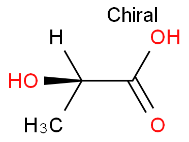 (R)-2-羟基丙酸化学结构式