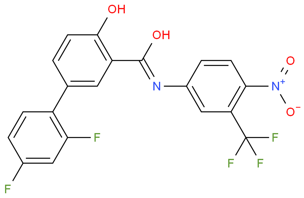 2,4-二氟-4-羟基-N-(4-硝基-3-(三氟甲基)苯基)联苯-3-羧酰胺