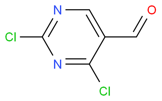 2,4-二氯-5-嘧啶甲醛化学结构式