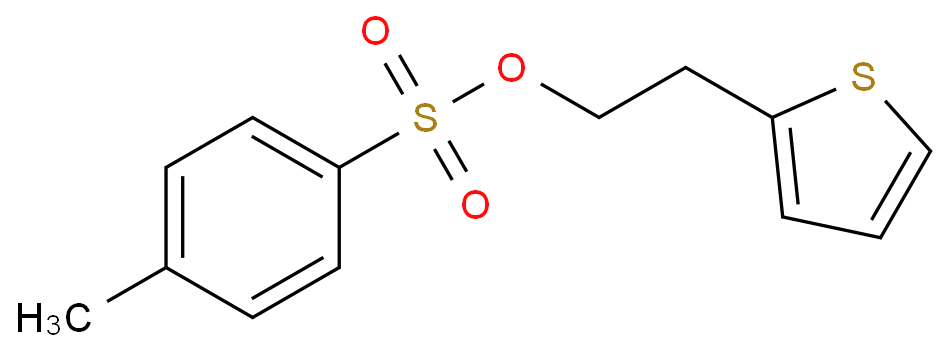 2-(2-thienyl)ethyl toluene-p-sulphonate structure