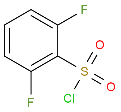 2,6-二氟苯磺酰氯化学结构式
