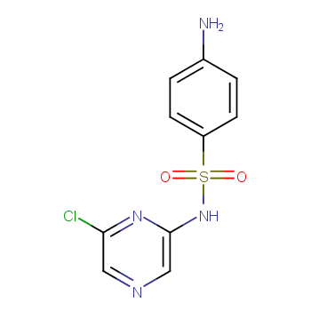 磺胺氯吡嗪化学结构式