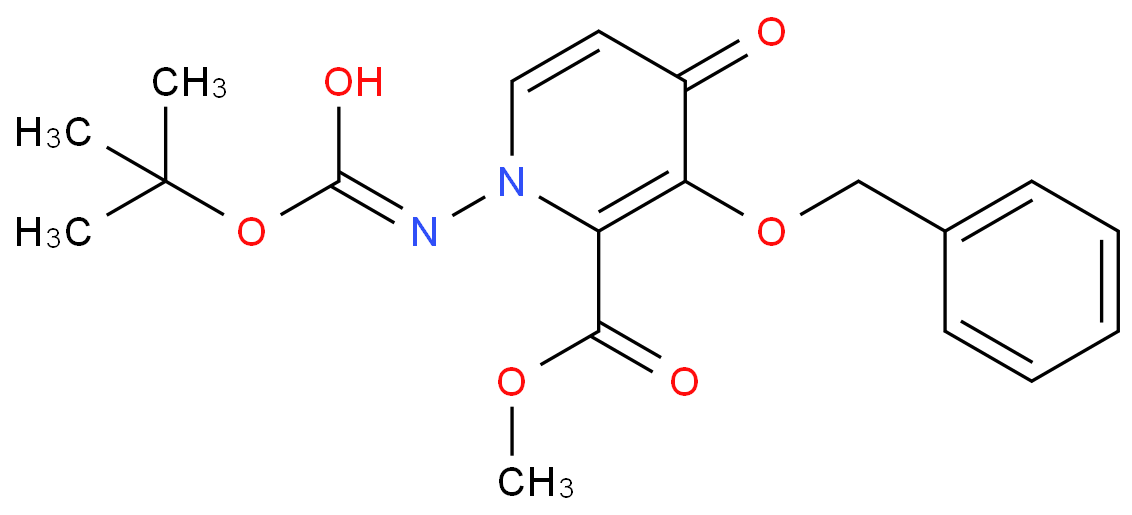 3-(芐氧基)-1-(((叔丁氧基羰基)氨基)-4-氧代-1,4-二氫吡啶-2-羧酸甲酯