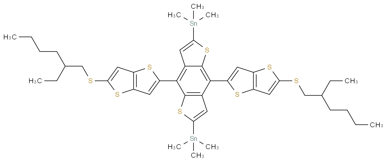 (4,8-bis(5-((2-ethylhexyl)thio)thieno[3,2-b]thiophen-2-yl)benzo[1,2-b:4,5-b']dithiophene-2,6-diyl)bis(trimethylstannane)