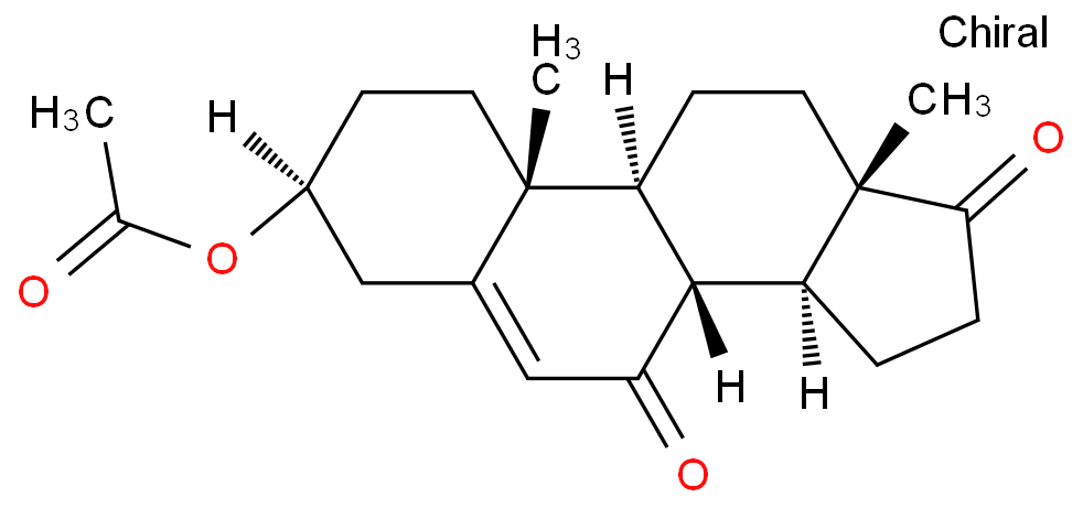 3-ACETYL-7-KETO-DHEA structural formula image