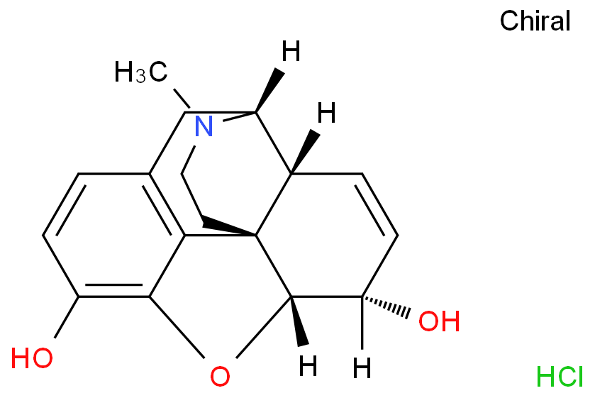 Morphinan-3,6-diol,7,8-didehydro-4,5-epoxy-17-methyl- (5a,6a)-, hydrochloride (1:1)  