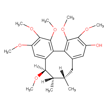 Dibenzo[a,c]cycloocten-3-ol, 5,6,7,8-tetrahydro-1,2,8,10,11,12-hexamethoxy-6,7-dimethyl-, (6S,7S,8R,12aS)-