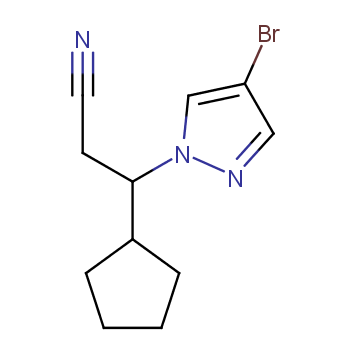 3-(4-溴-1H-吡唑-1-基)-3-环戊基丙腈