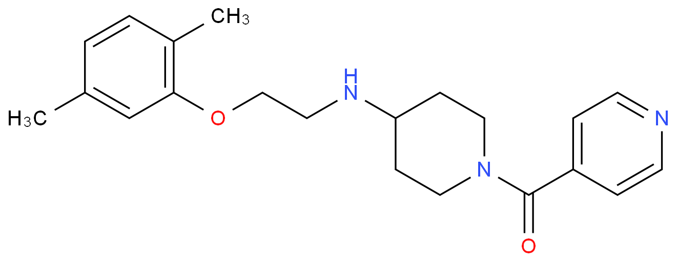 (4-((2-(2,5-二甲基苯氧基)乙基)氨基)哌啶-1-基)(吡啶-4-基)甲酮