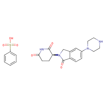 (S)-3-(1-氧代-5-(哌嗪-1-基)异吲哚啉-2-基)哌啶-2,6-二酮苯磺酸盐