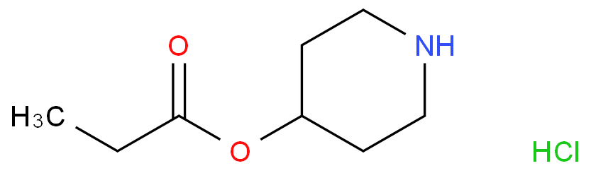 Propanoic acid,4-piperidinyl ester, hydrochloride (1:1)  