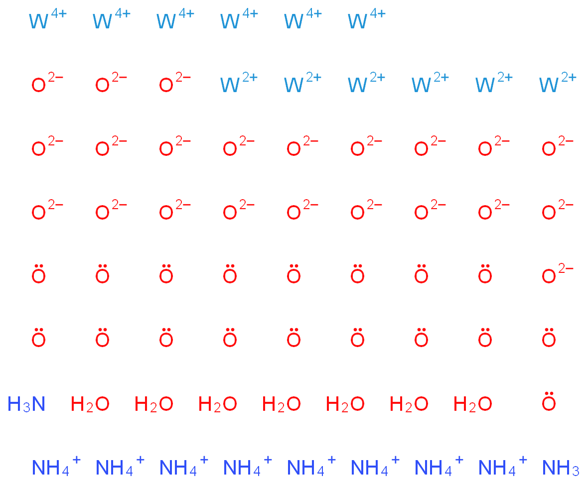 五水合钨酸铵化学结构式