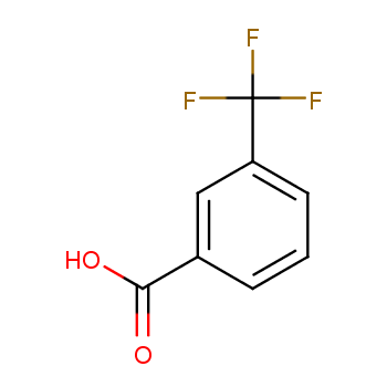 3-(Trifluoromethyl)benzoic acid structure