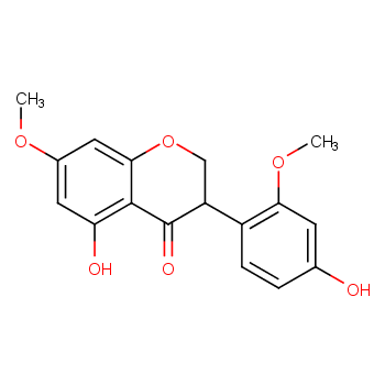 2,3-Dihydro-5-hydroxy-3-(4-hydroxy-2-methoxyphenyl)-7-methoxy-4H-1-benzopyran-4-one
