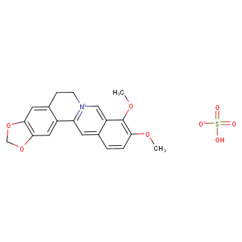 硫酸小檗碱化学结构式