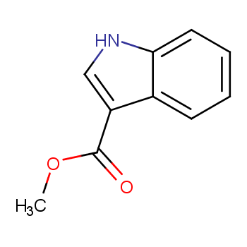 吲哚-3-甲酸甲酯化学结构式