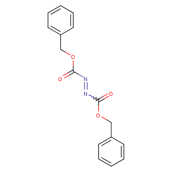偶氮二甲酸二苄酯化学结构式