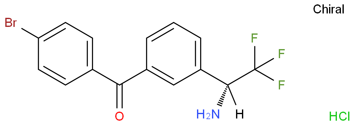 (R)-(3-(1-氨基-2,2,2-三氟乙基)苯基)(4-溴苯基)甲酮盐酸盐;现货质量保证