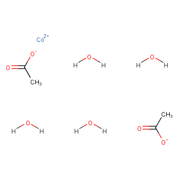 四水合乙酸钴化学结构式