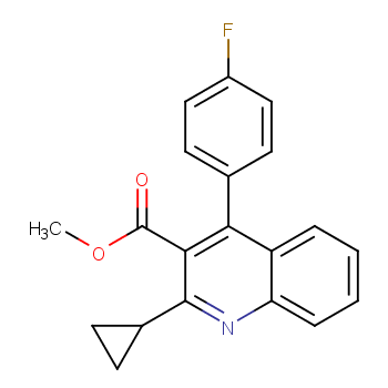 Methyl 4-(4'-fluorophenyl)-2-(cyclopropyl)-3-quinolinecarboxylate