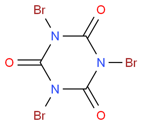 1,3,5-三溴-1,3,5-噻嗪烷-2,4,6-三酮化学结构式