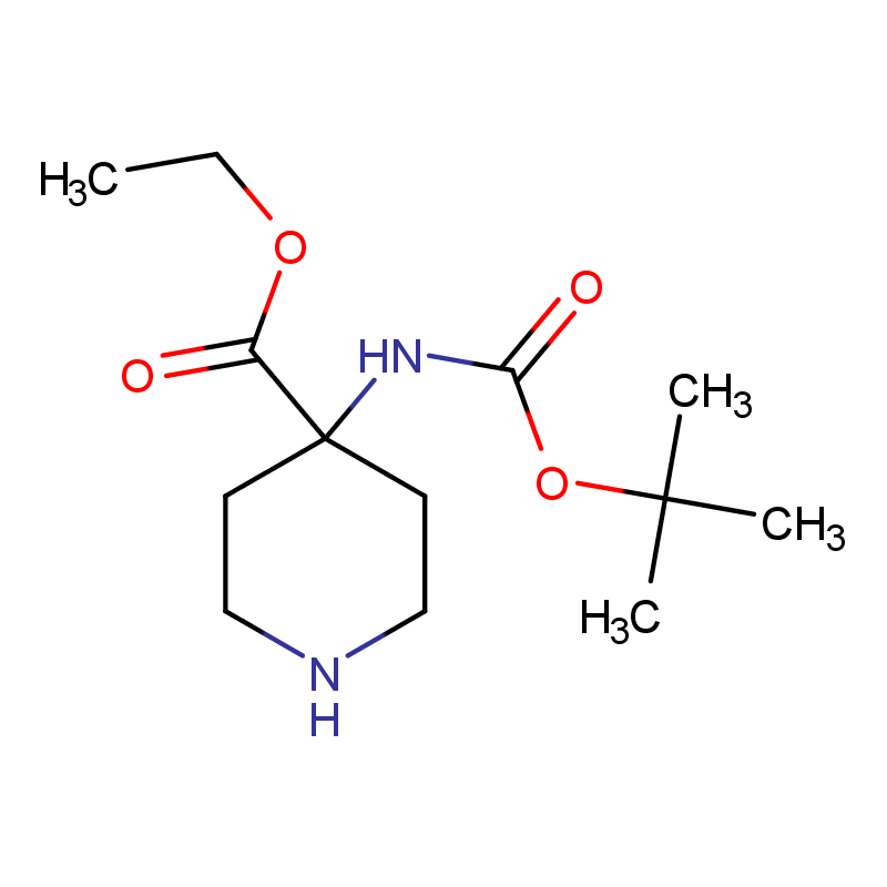 4-[(叔丁氧基羰基)氨基]哌啶-4-甲酸乙酯 CAS号:956460-98-3科研及生产专用 高校及研究所支持货到付款