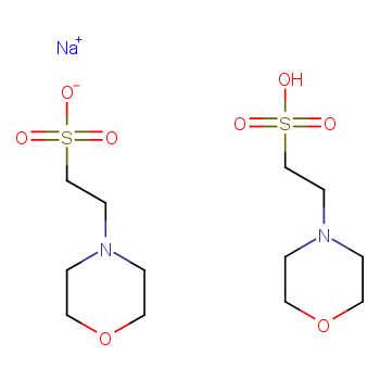 sodium;2-morpholin-4-ylethanesulfonate;2-morpholin-4-ylethanesulfonic acid