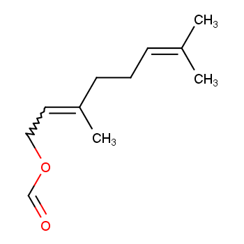 甲酸香叶酯化学结构式