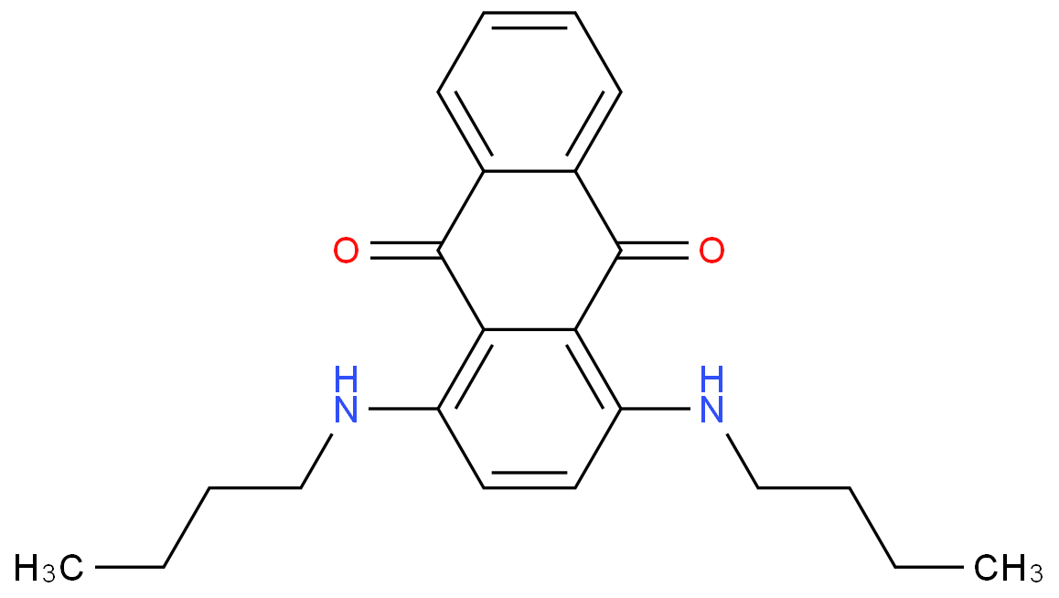 Solvent Blue 35; 17354-14-2 structural formula