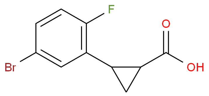 2-(5-bromo-2-fluorophenyl)cyclopropanecarboxylic acid