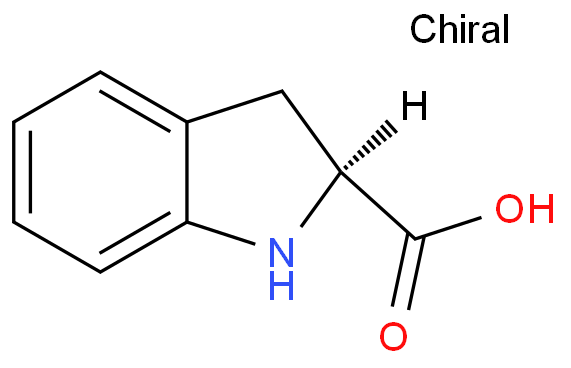 (S)-(-)-Indoline-2-carboxylic acid structure