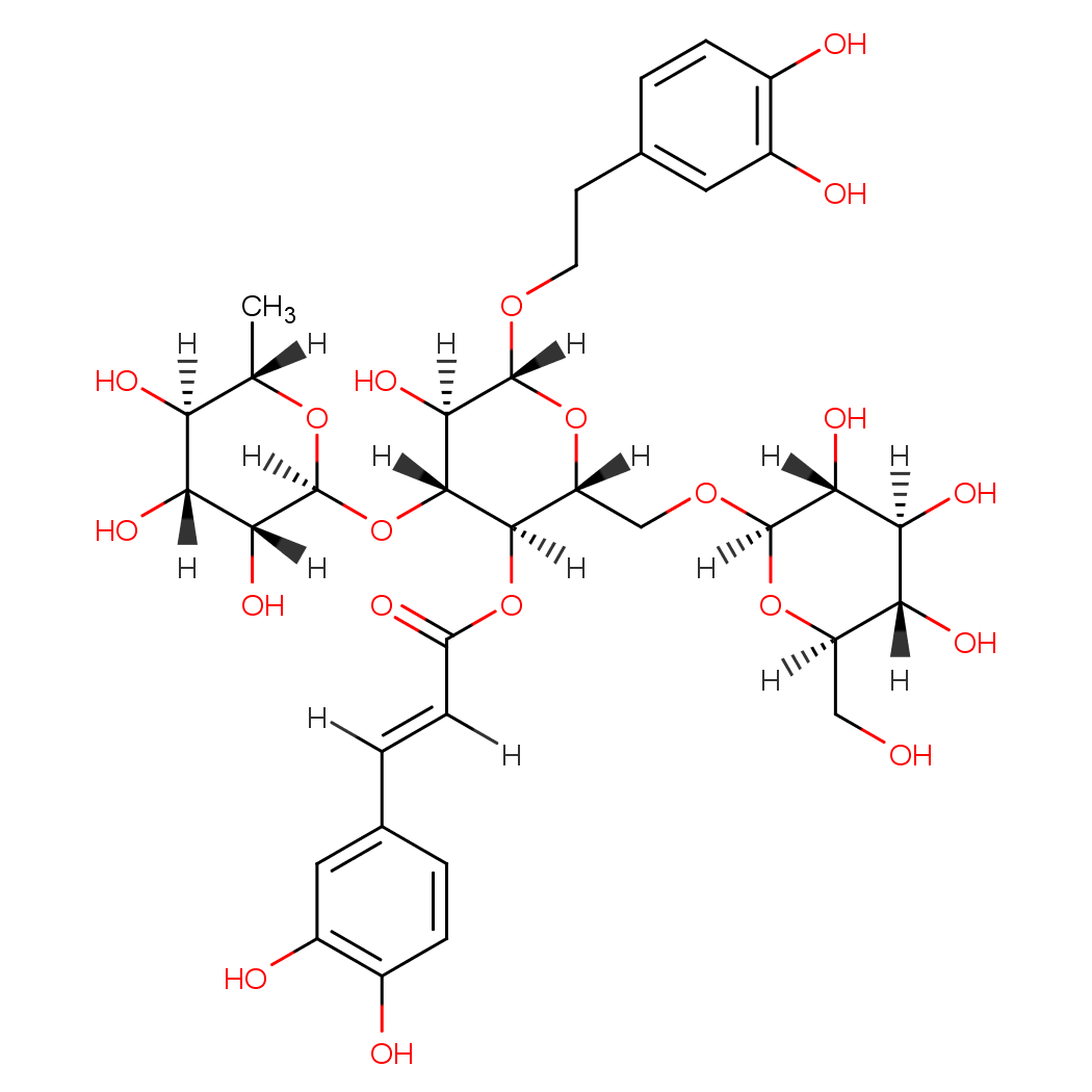 [(2R,3R,4R,5R,6R)-6-[2-(3,4-dihydroxyphenyl)ethoxy]-5-hydroxy-2-[[(2R,3R,4S,5S,6R)-3,4,5-trihydroxy-6-(hydroxymethyl)oxan-2-yl]oxymethyl]-4-[(2S,3R,4R,5R,6S)-3,4,5-trihydroxy-6-methyloxan-2-yl]oxyoxan-3-yl] (E)-3-(3,4-dihydroxyphenyl)prop-2-enoate