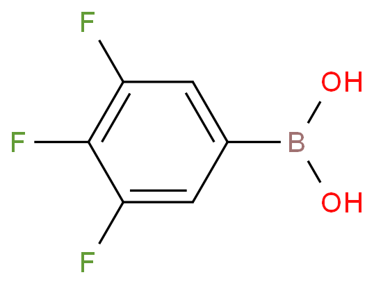 3,4,5-三氟苯硼酸化学结构式