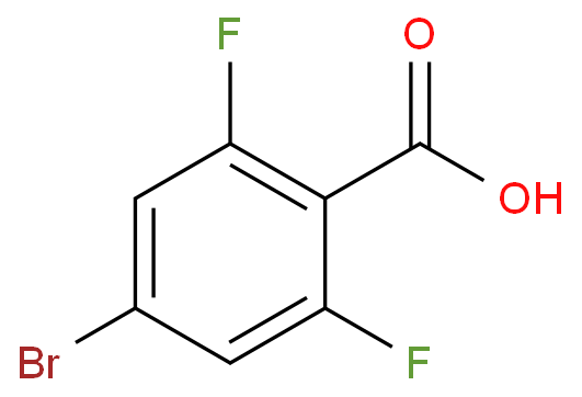4-溴-2,6-二氟苯甲酸化学结构式