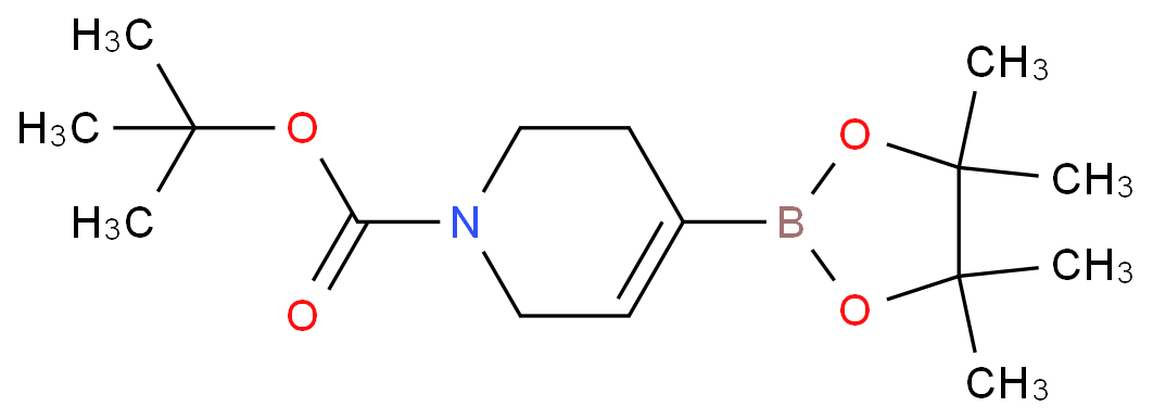 N-Boc-1,2,5,6-四氢吡啶-4-硼酸频哪醇酯化学结构式