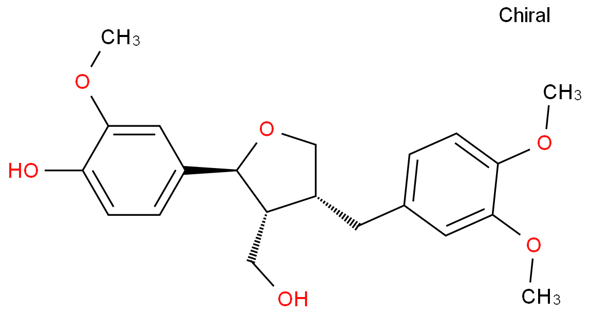 4'-O-甲基落叶松树脂醇化学结构式