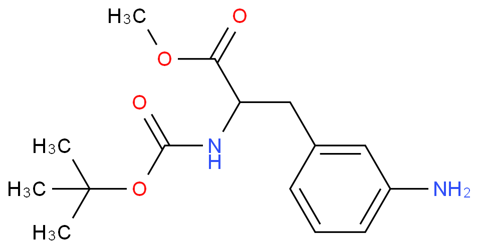 3-(3-氨基苯基)-2-((叔丁氧基羰基)氨基)丙酸甲酯CAS号166888-37-5(科研试剂/现货供应,质量保证)