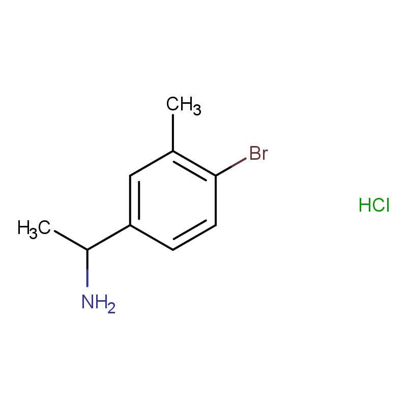 1-(4-溴-3-甲基苯基)乙胺盐酸 CAS号:117520-24-8科研及生产专用 高校及研究所支持货到付款