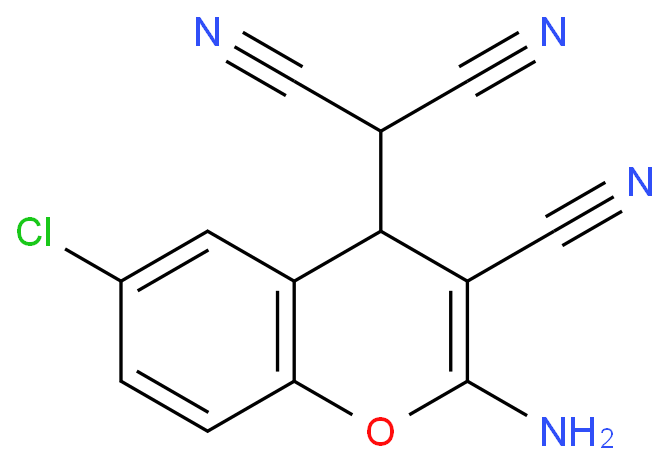 2-(2-AMINO-6-CHLORO-3-CYANO-4H-CHROMEN-4-YL)MALONONITRILE