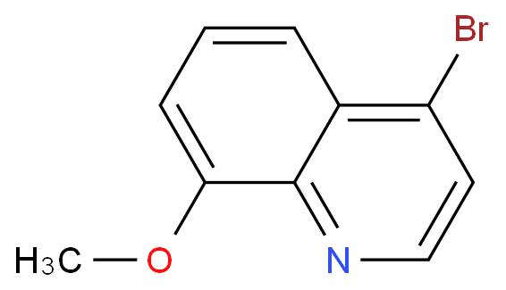 4-溴-8-甲氧基喹啉化学结构式